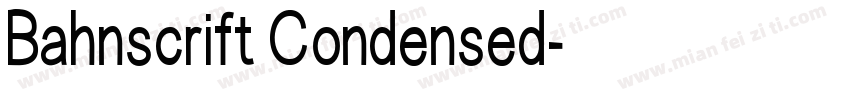 Bahnscrift Condensed字体转换